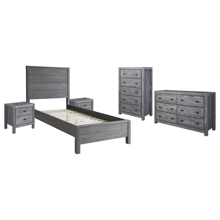 Grain Wood Furniture Montauk Solid Wood Standard 4 Piece Configurable